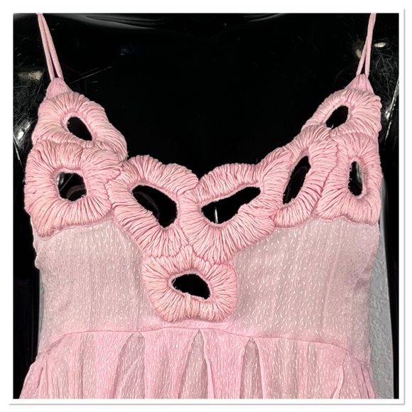 One Seeson Pink Sun Dress Sz S - Picture 4 of 10